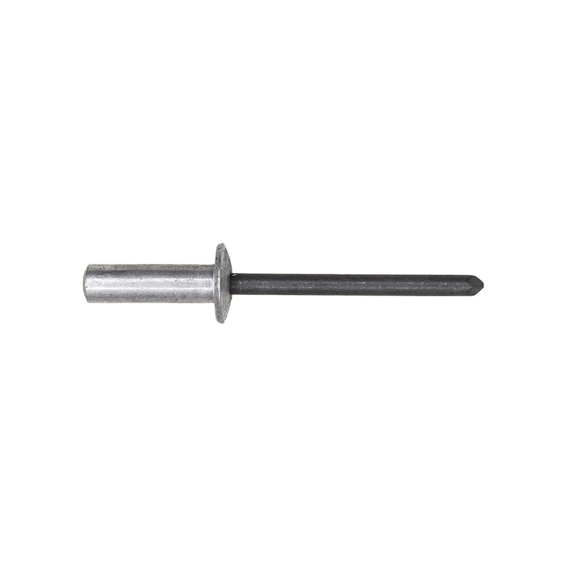 3/16"x19/32" Dome Head Closed End Rivet Aluminum And Steel, 1/4"-3/8" Grip, Aluminum Body, Steel Mandrel