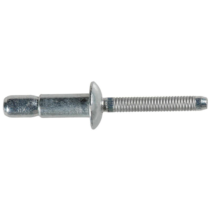 1/4"x9/16" Ultra Rivet Steel, 5/64"-3/8" Grip, Steel Body, Steel Mandrel