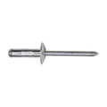 3/16"x11/16" Blind Rivet, 3/16"-7/16" Grip, Aluminum Body, Steel Mandrel, Zinc