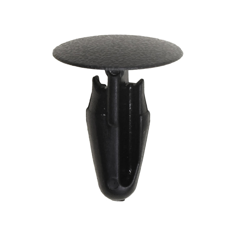 5mmx15mm Black Nylon Single Head Bumper Fascia Christmas Tree Retainer, 13mm Head