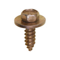 M5.5-1.81x18mm Hex Head SEMS Tapping Screw, Type A/AB, 15mm Washer, Yellow Zinc Dichromate