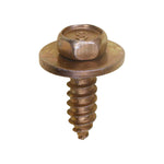 M5.5-1.81x18mm Hex Head SEMS Tapping Screw, Type A/AB, 15mm Washer, Yellow Zinc Dichromate