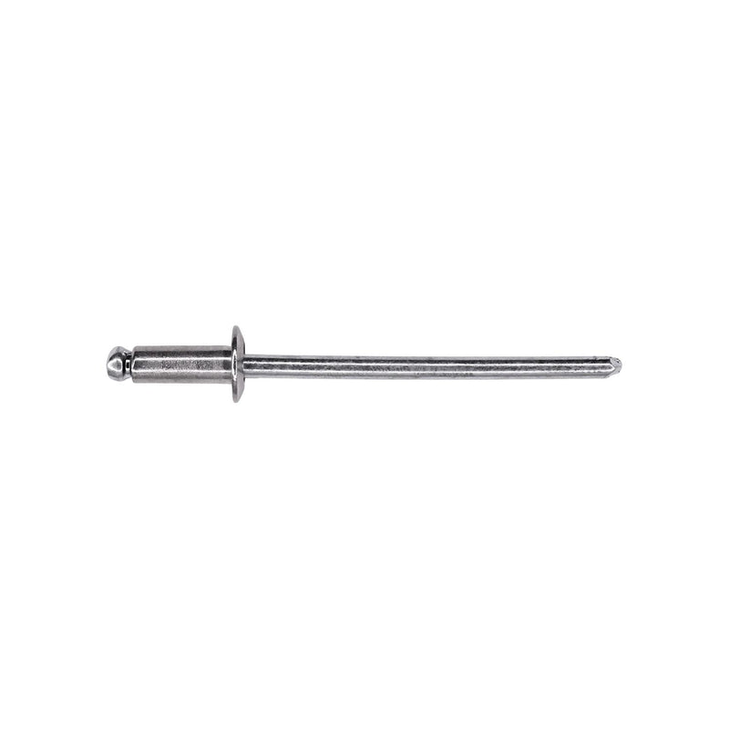 1/8" Specialty Rivet Steel/Stainless Steel, 1/8"-3/16" Grip, Stainless Steel Body, Steel Mandrel