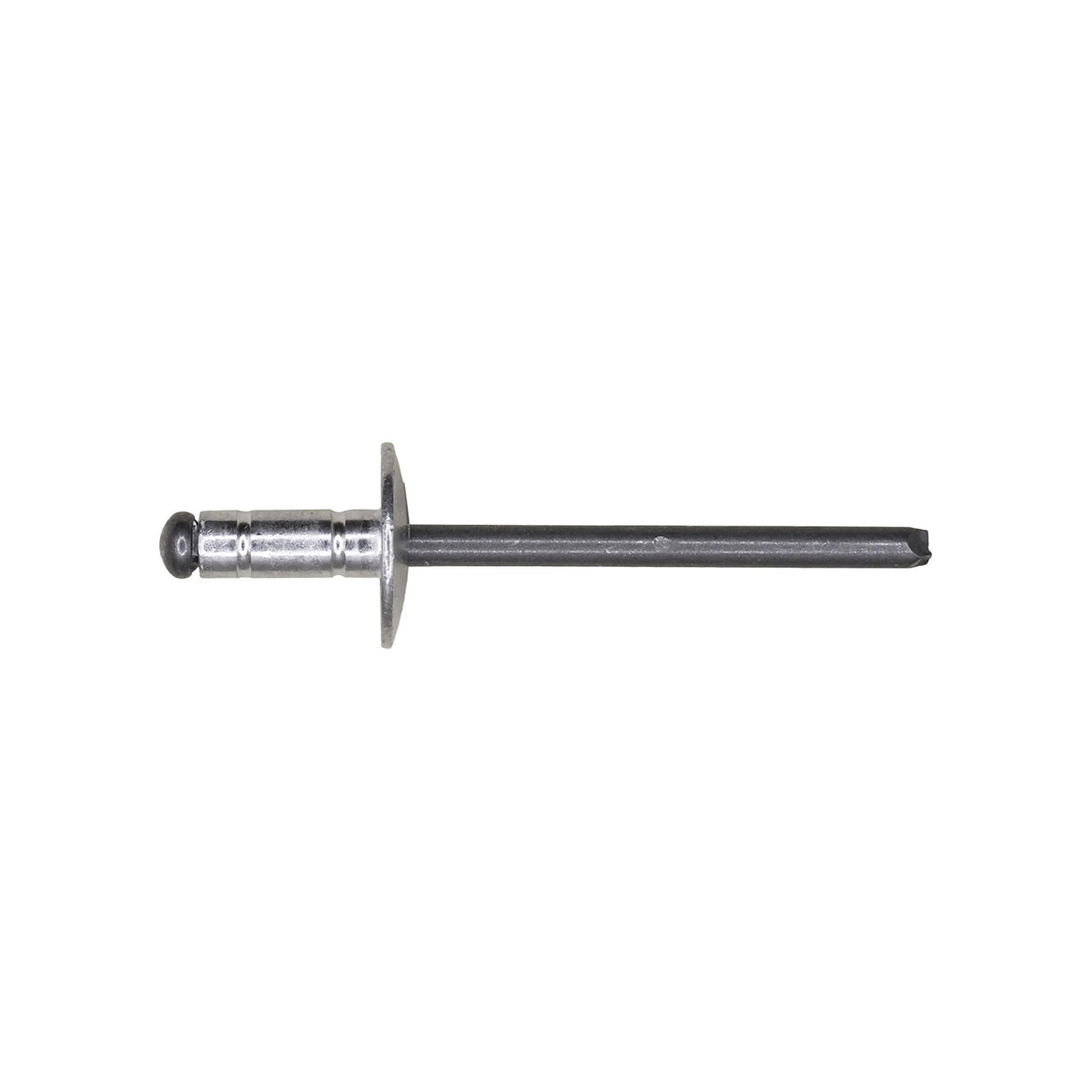 5/32" Rivet Aluminum/Steel, 3/64"-1/4" Grip, Aluminum Body, Steel Mandrel