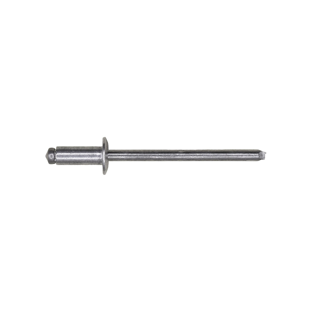 1/8" Specialty Rivet Aluminum, 1/8"-3/16" Grip, Aluminum Body, Aluminum Mandrel, 1/4" Flange Diam