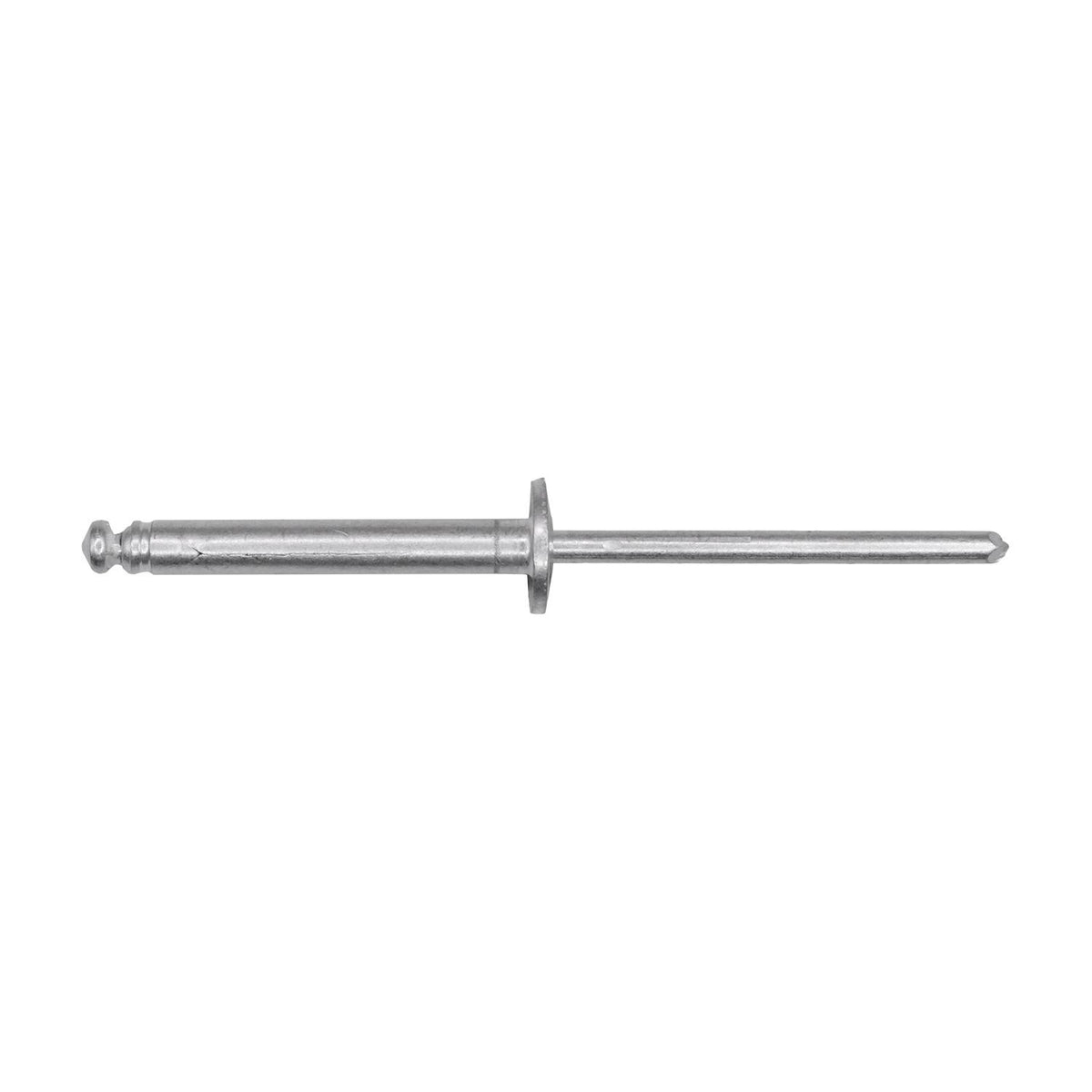 1/8"x31/32" Dome Head Secondary Rivet, 5/64"-3/8" Grip, Aluminum Body, Aluminum Mandrel