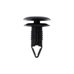 6mmx16mm Black Push-Type Retainer with Closed End, 14mm Head