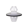 9mm White Nylon Rocker Panel Molding Clip, 18mm Head