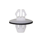 9mm White Nylon Rocker Panel Molding Clip, 18mm Head