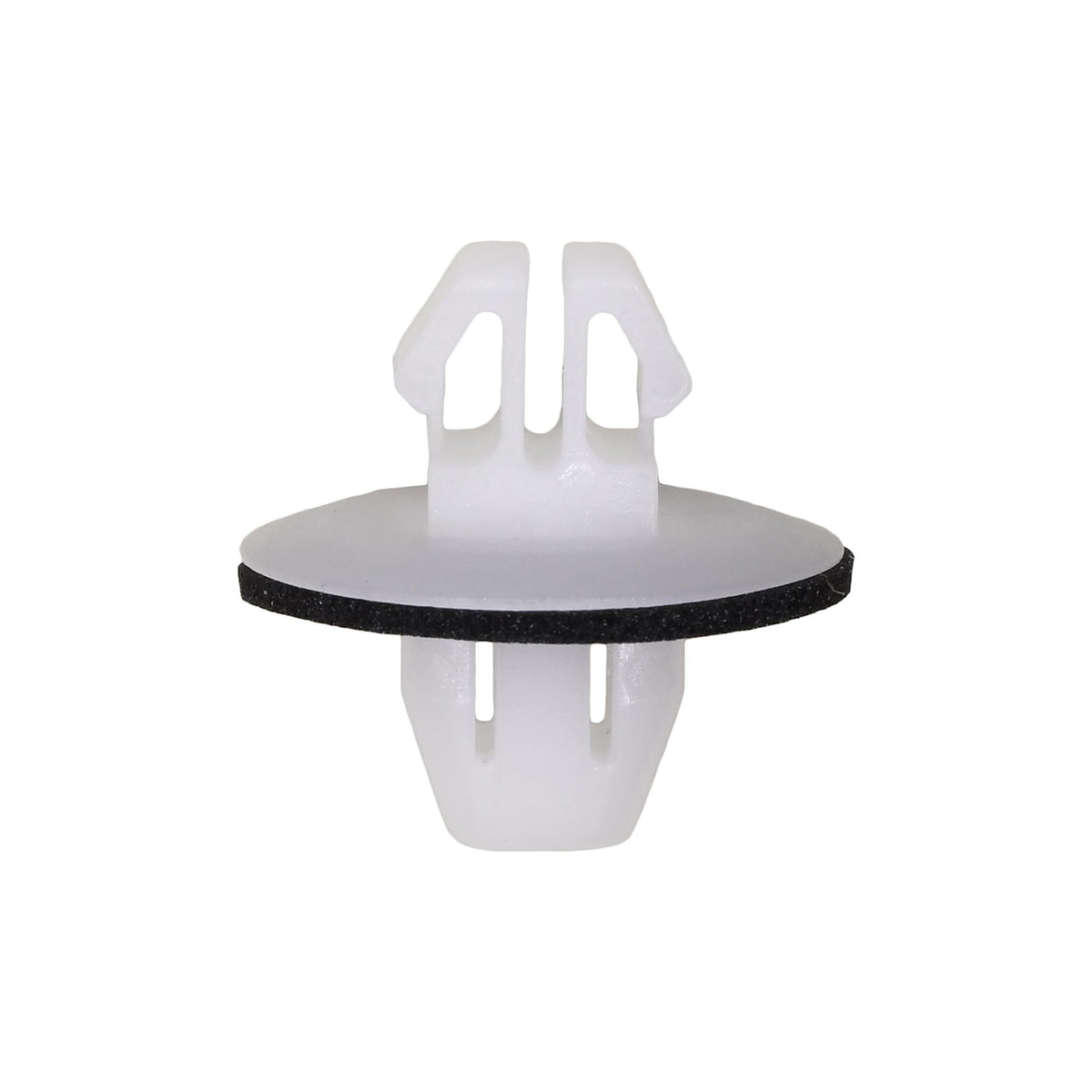 9mm White Nylon Rocker Panel Molding Clip, 18mm Head