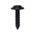 #10x3/4" Phillips Truss Head Flat Washer Tapping Screw E Coat, Type A/AB, 15/32" Washer, Black E-Coat