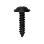 #10x3/4" Phillips Truss Head Flat Washer Tapping Screw E Coat, Type A/AB, 15/32" Washer, Black E-Coat