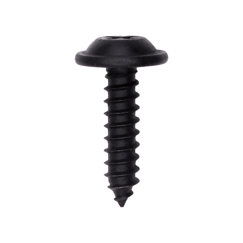 #10x3/4" Phillips Truss Head Flat Washer Tapping Screw E Coat, Type A/AB, 15/32" Washer, Black E-Coat