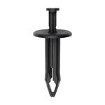 7/16"x2" Black Push-Type Bumper Fascia Retainer with Closed End, 1-3/16" Head