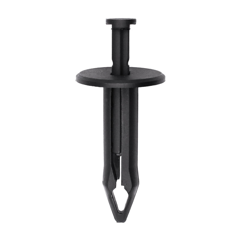7/16"x2" Black Push-Type Bumper Fascia Retainer with Closed End, 1-3/16" Head