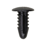 6mmx16mm Black Nylon Single Head Cowl Grille Christmas Tree Retainer, 12mm Head