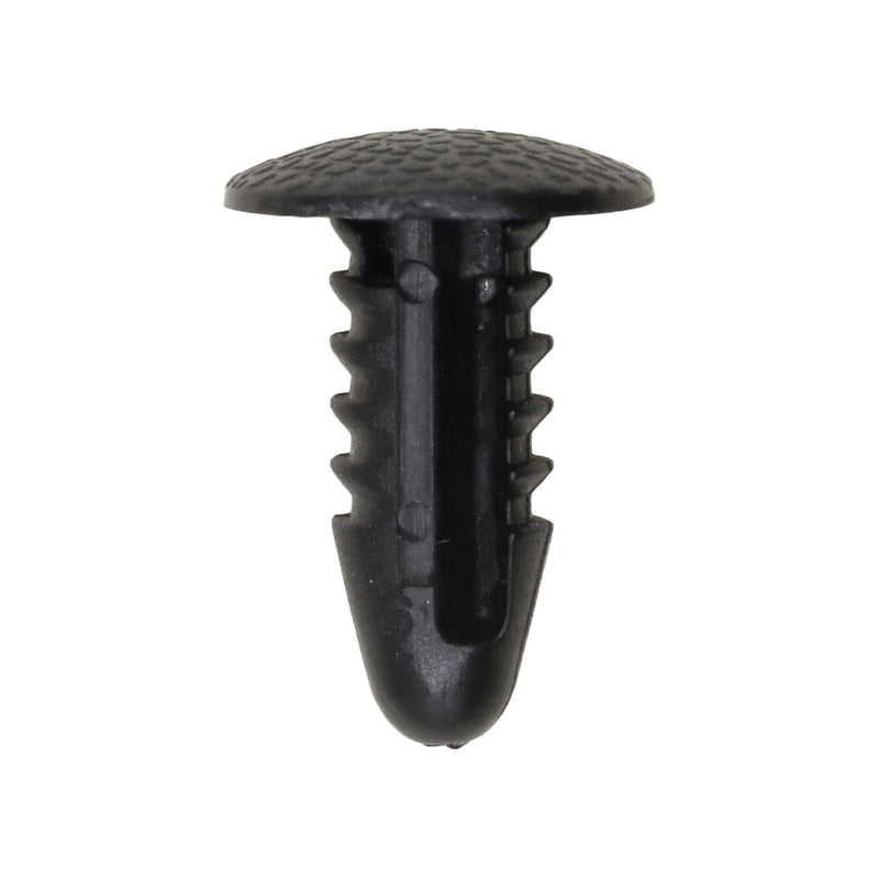 6mmx16mm Black Nylon Single Head Cowl Grille Christmas Tree Retainer, 12mm Head