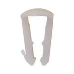 5/16" White Nylon Fuel Line Retainer Clip For Fuel Line, Natural