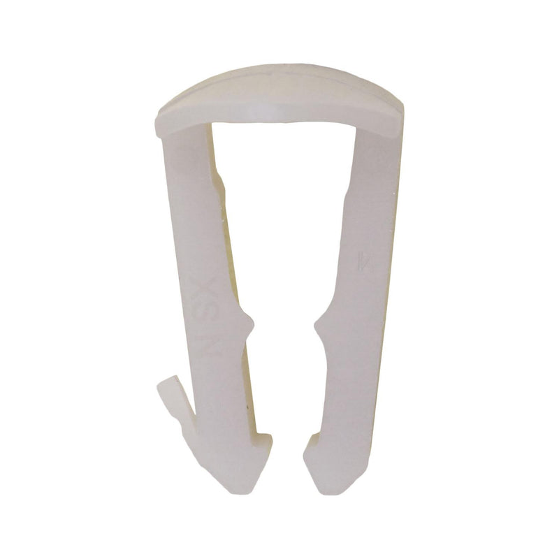 5/16" White Nylon Fuel Line Retainer Clip For Fuel Line, Natural
