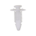 5/16"x7/8" White Nylon Double Head Trim Panel Christmas Tree Retainer, 1/2" Head