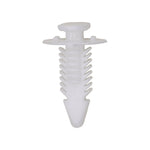 5/16"x7/8" White Nylon Double Head Trim Panel Christmas Tree Retainer, 1/2" Head