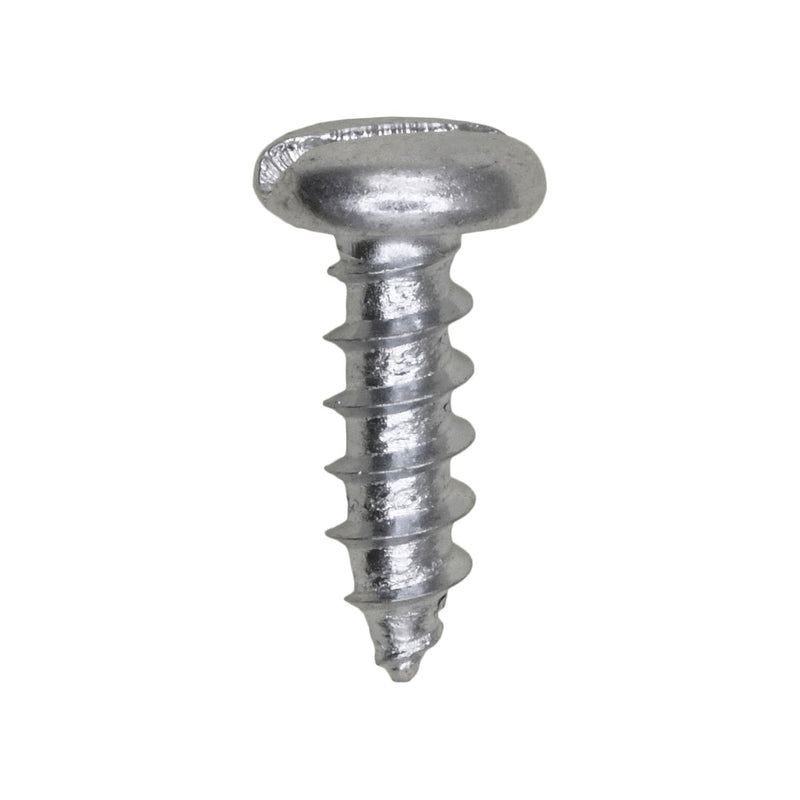 #10x5/8" Slotted Pan Head Tapping Screw, Type A/AB, Zinc Chromate