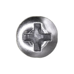 #6x5/8" Phillips Oval Head Tapping Screw, Type A/AB, Chrome