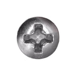 #6x3/4" Phillips Oval Head Tapping Screw, Type A/AB, Chrome