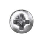 #6x1" Phillips Oval Head Tapping Screw, Type A/AB, Chrome