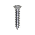 #8x3/4" Phillips Oval Head Tapping Screw, Type A/AB, Zinc, #6