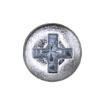 #8x1" Phillips Oval Head Tapping Screw, Type A/AB, Zinc, #6
