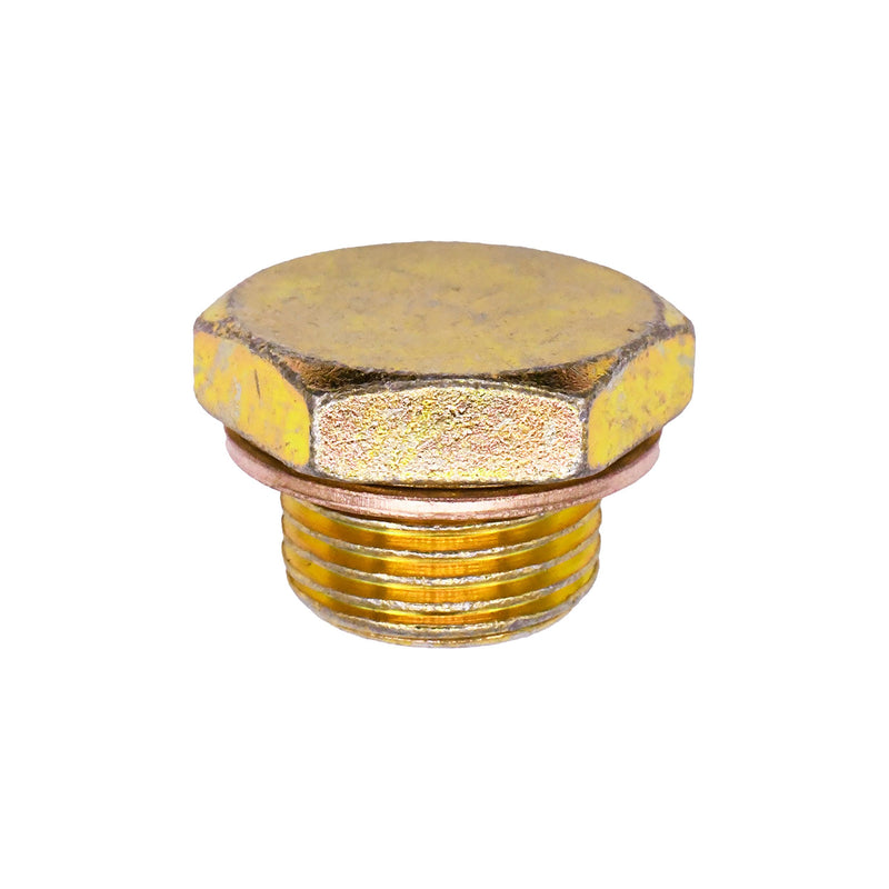 3/4"-16x1/2" Oil Drain Plug with Gasket Threads, Zinc