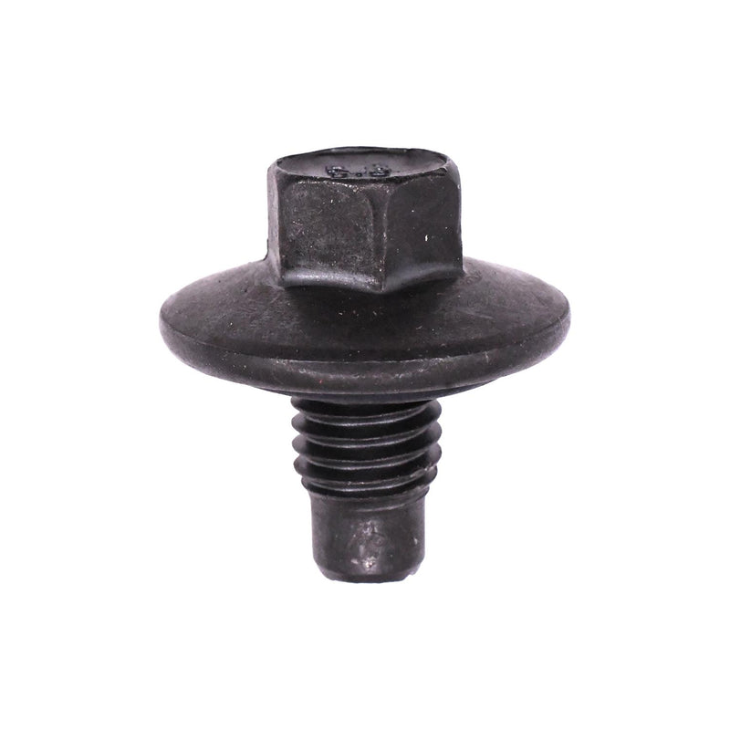 M12-1.75x19mm Oil Drain Plug with Gasket Threads, Black Zinc