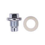 M14-1.25x16mm Oil Drain Plug with Gasket Threads, Zinc