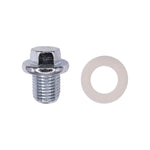 M14-1.5x16mm Oil Drain Plug with Gasket Threads, Zinc
