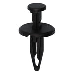 1/4"x13/16" Black Push-Type Retainer with Closed End, 11/16" Head