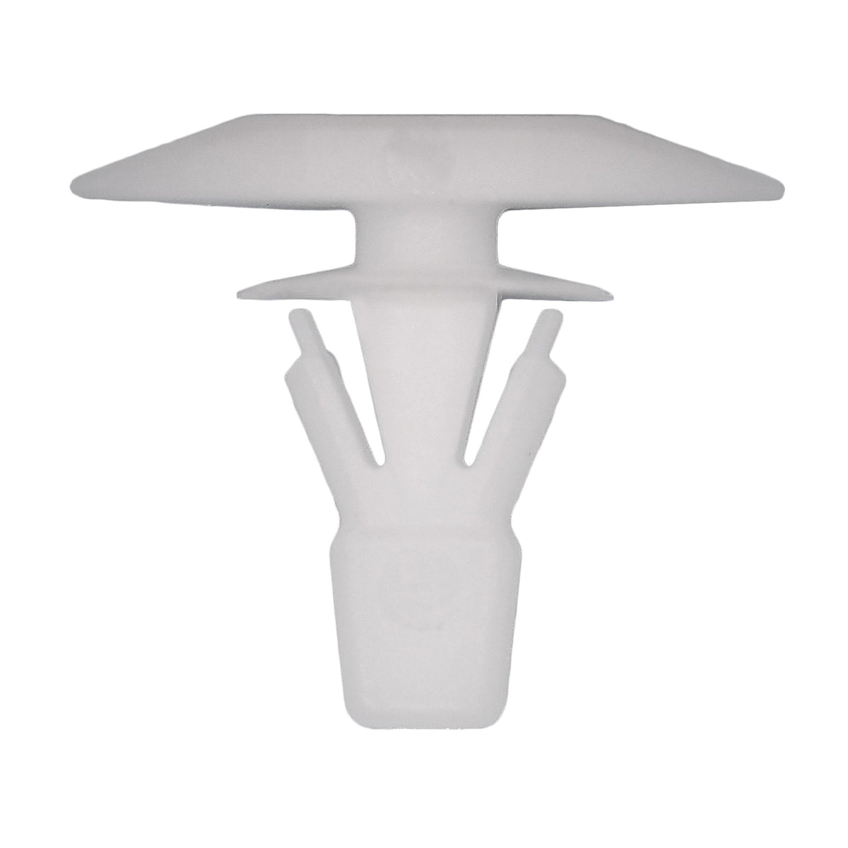 1/4"x15/32" White Nylon Double Head Front Door Weatherstrip Christmas Tree Retainer, 21/32" Head