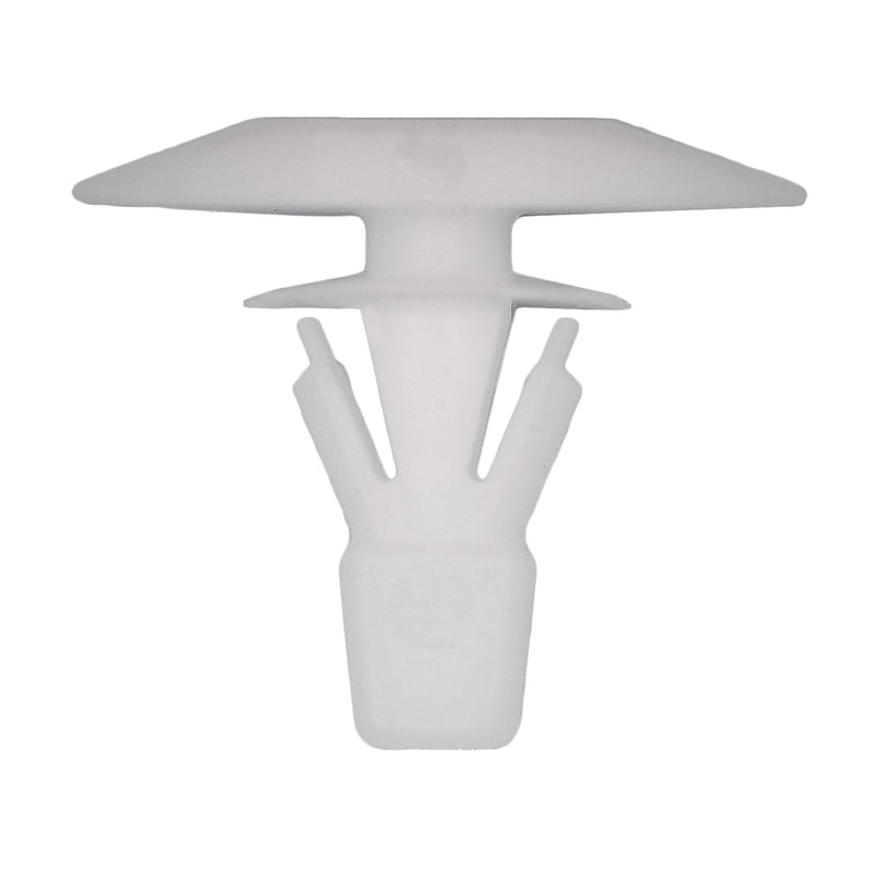 1/4"x15/32" White Nylon Double Head Front Door Weatherstrip Christmas Tree Retainer, 21/32" Head