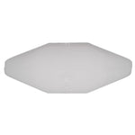 1/4"x15/32" White Nylon Double Head Front Door Weatherstrip Christmas Tree Retainer, 21/32" Head