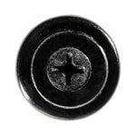 10mmx25mm Black Screw-Type Front And Rear Bumper Retainer with Open End, 20mm Head