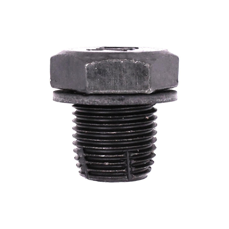 1/2"-20 Triple Oversize Drain Plug And Gasket, Black Zinc