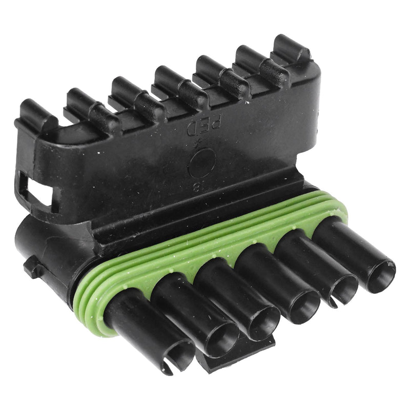 Nylon Weather Pack Terminal Shell 6 Way Flat Male