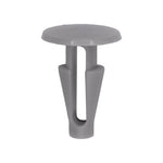 5mmx16mm Gray Nylon Single Head Retaining Clip, 13mm Head