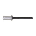 3/16" Rivet, 1/8"-1/4" Grip, Aluminum Body, Steel Mandrel