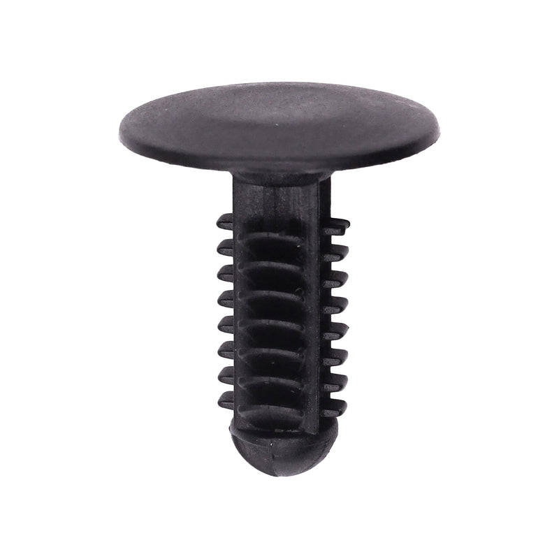 5/16"x13/16" Black Nylon Single Head Trim Panel Christmas Tree Retainer, 3/4" Head
