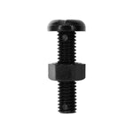 M6-1.0x25mm Slotted Pan Head License Plate Screw And Nut, Nylon