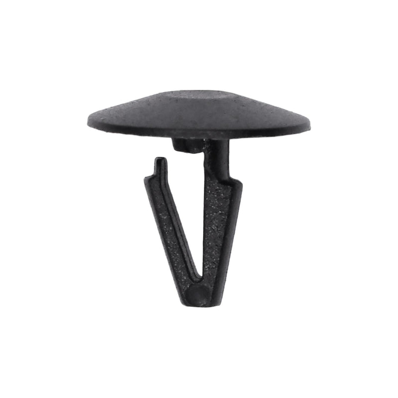 11/64"x3/8" Black Nylon Single Head Headlight Grille Retaining Clip, 7/16" Head