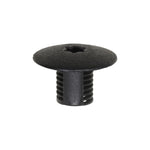 Black Nylon Cowl Top Stud Cover, 13/16" Head