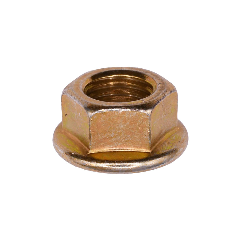 M10-1.25 Hex Flange Nut Flange, Yellow Zinc Chromate