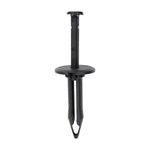 1/2"x1-5/8" Black Push-Type Front License Plate Bracket Retainer with Closed End, 1" Head